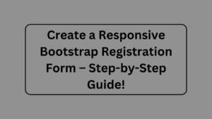 Registration Form in HTML
