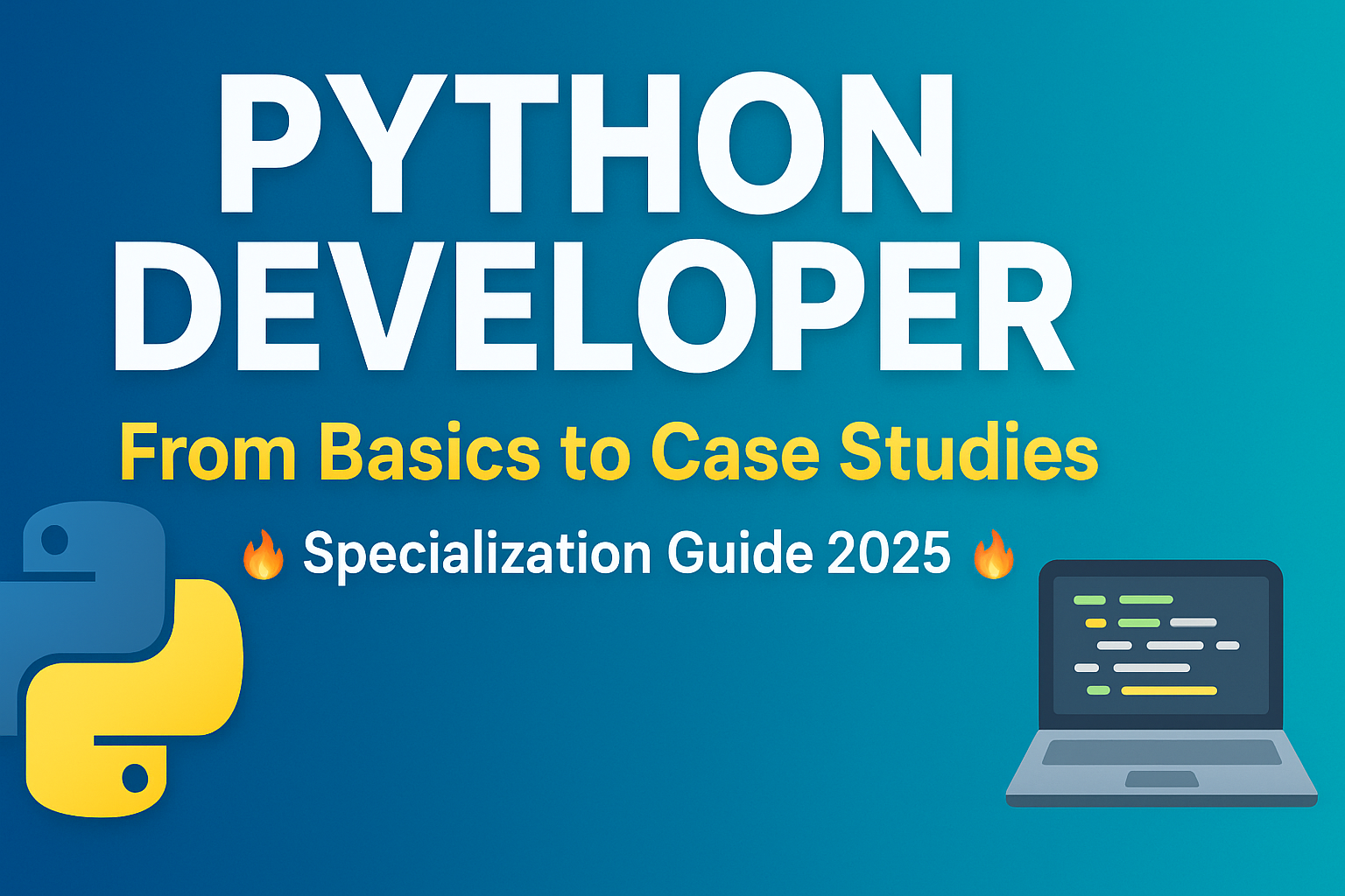 Python Developer Course 2025 | Learn Python Basics to Advanced with Case Studies